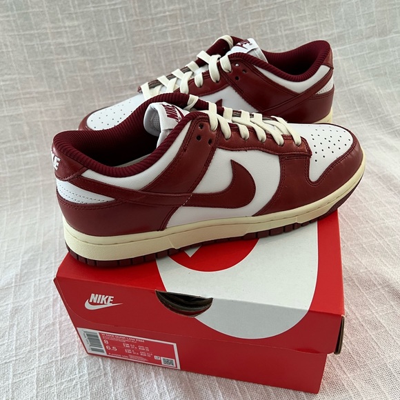 NEW! NIKE DUNK Low Premium women’s dunks • team red/coconut milk/white | SIZE W8 - Picture 15 of 15